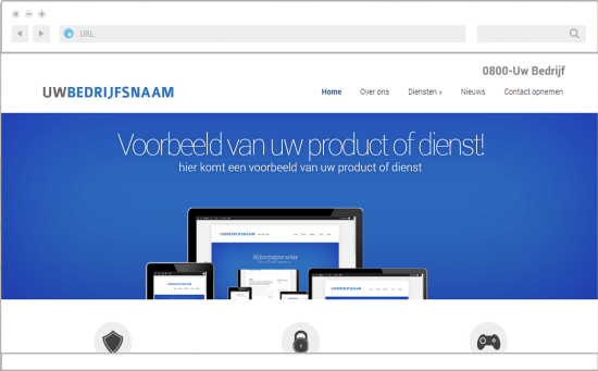 Voorbeeld wordpress website door indenty ontworpen